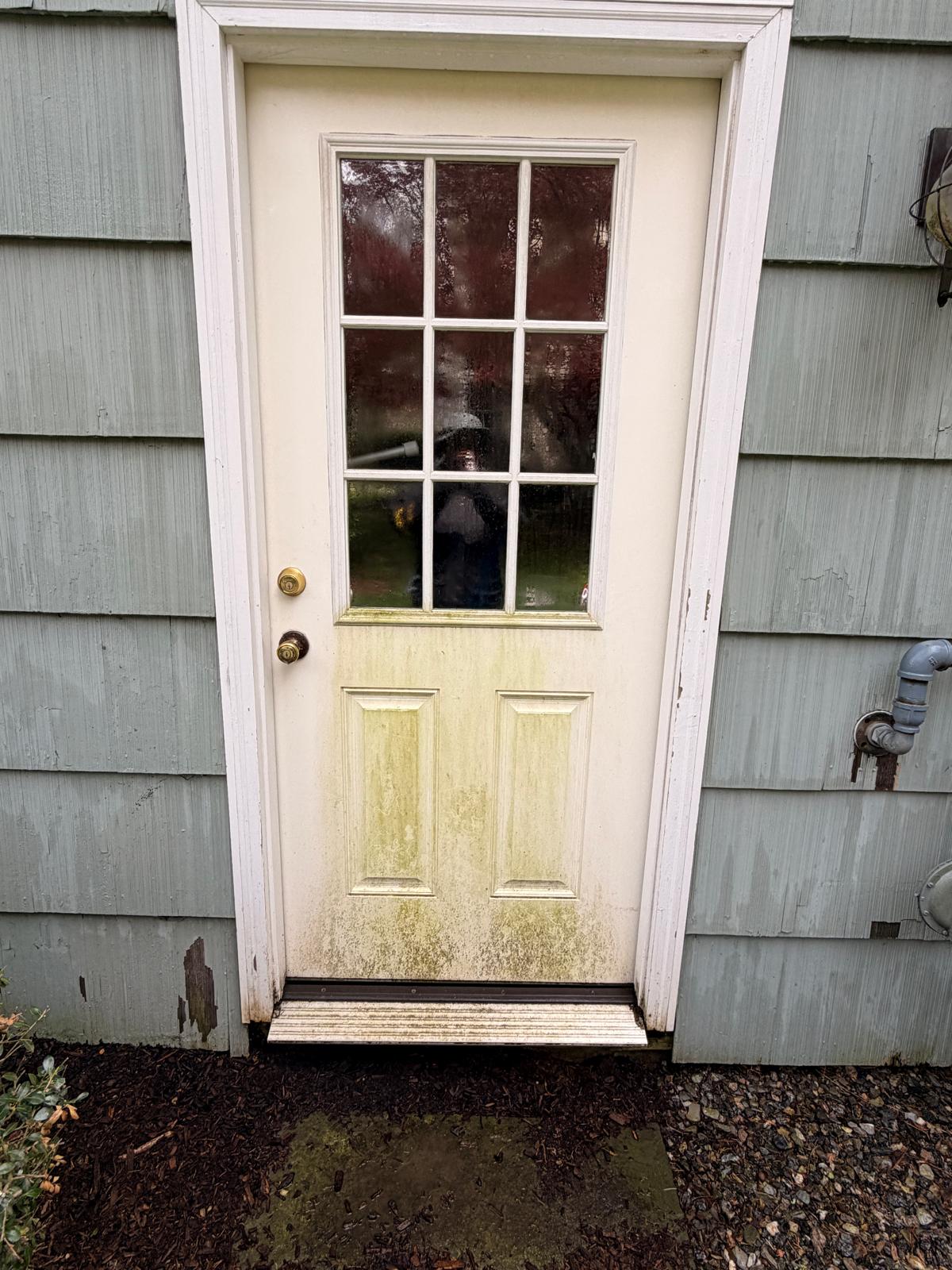 Window before professional cleaning, job 1