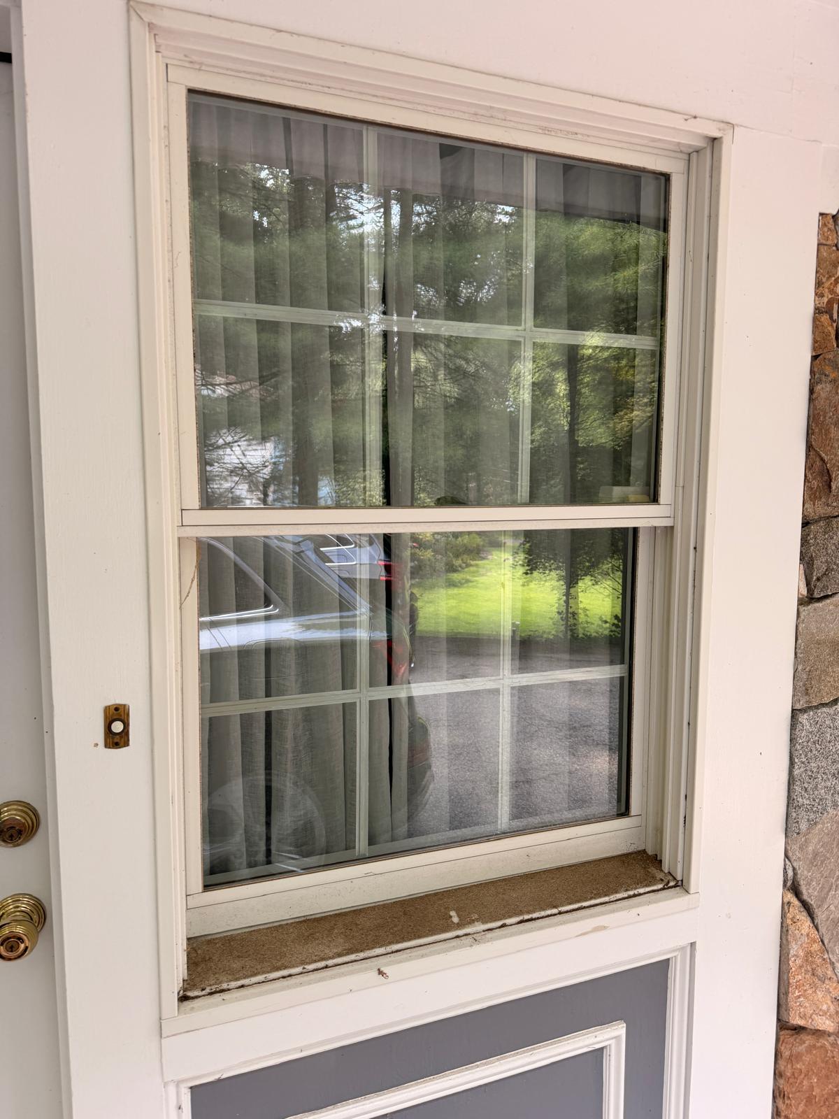 Window before professional cleaning, job 3
